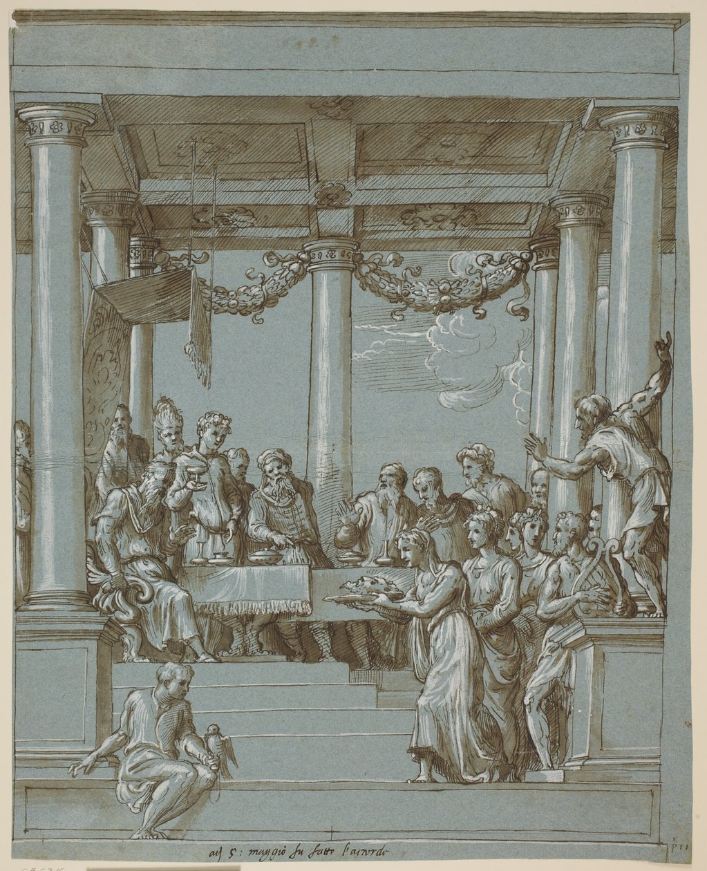 Il banchetto di Erode da Domenico Campagnola