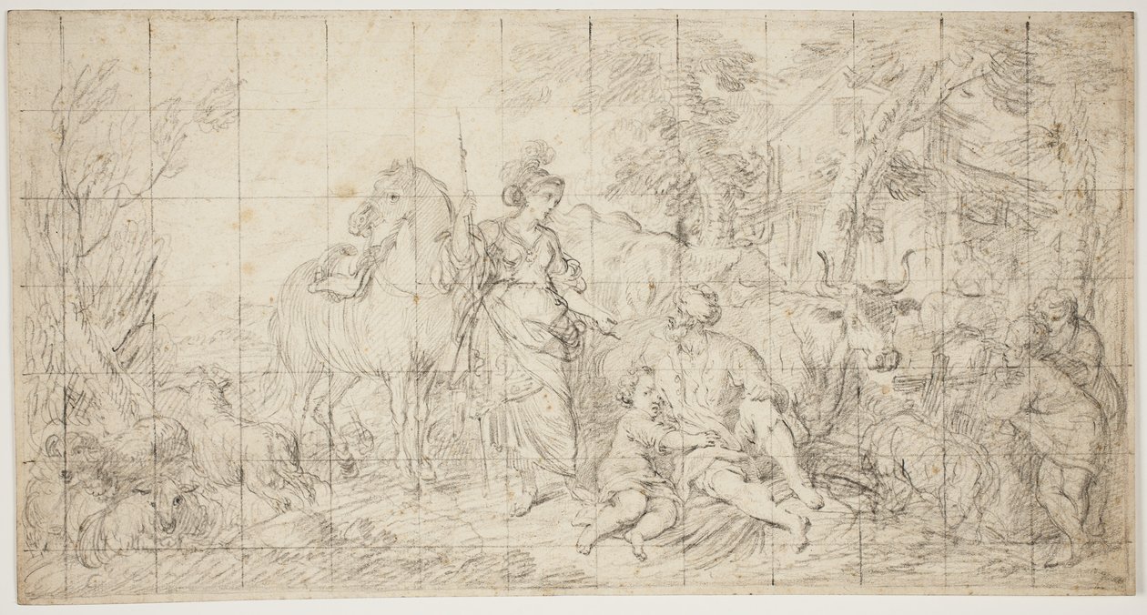 Erminia e i pastori da Domenico Corvi