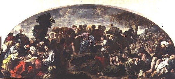 La moltiplicazione dei pani e dei pesci da Domenico Fetti or Feti