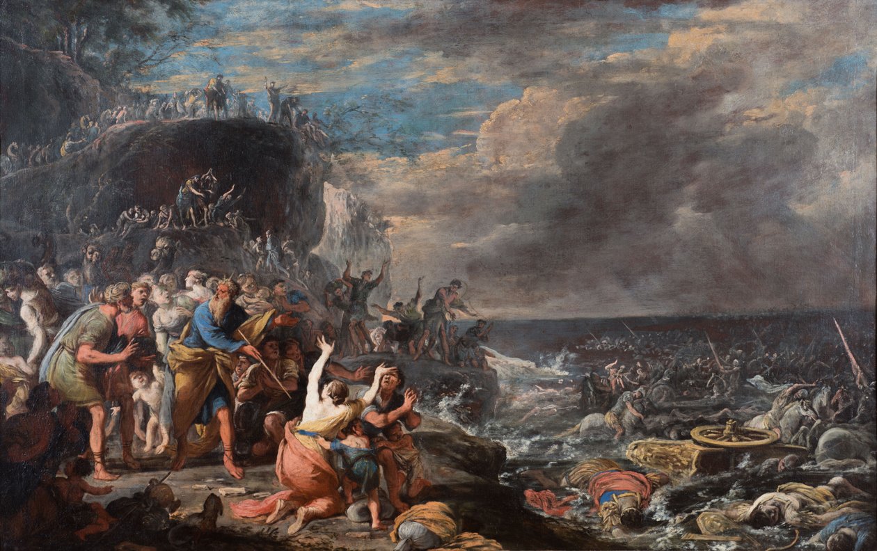 Gli Israeliti attraversano il Mar Rosso da Domenico Gargiulo