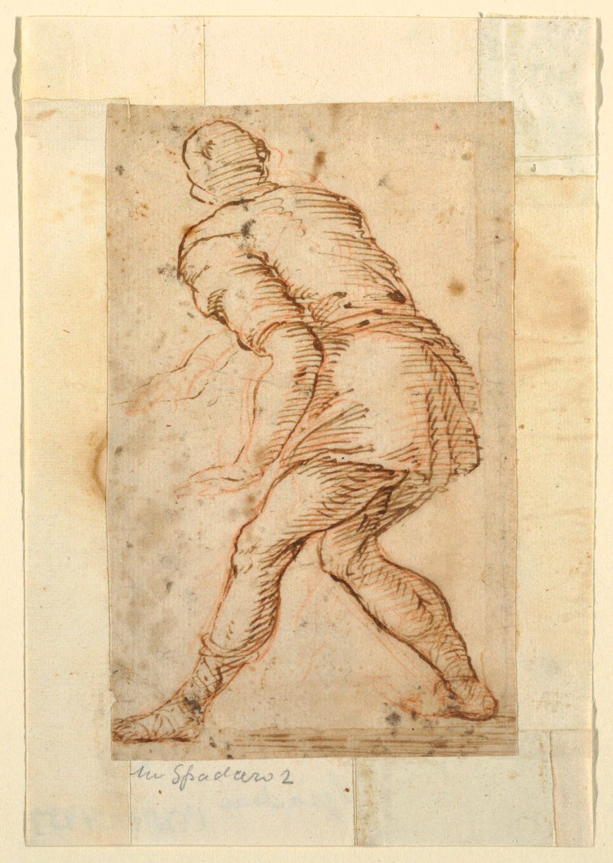 Studio figurativo di un uomo da Domenico Gargiulo, called Micco Spadaro