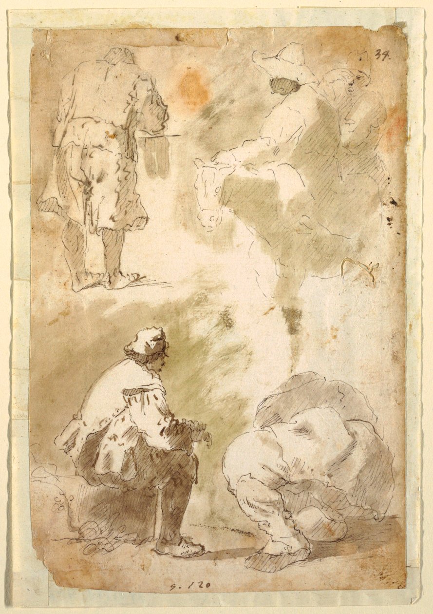 Cinque uomini da Domenico Gargiulo, called Micco Spadaro