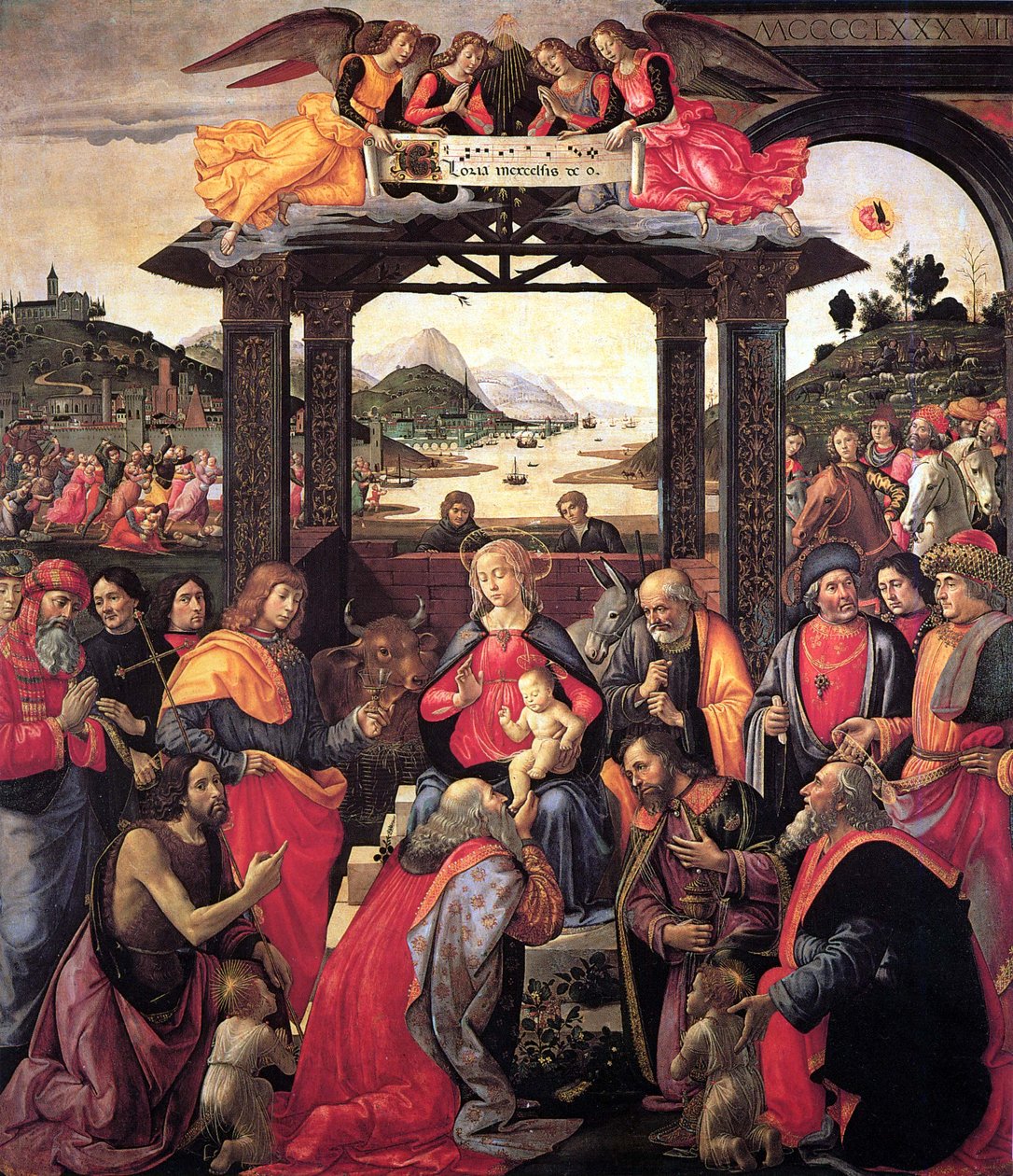 Adorazione dei Magi dagli Ospedali degli Innocenti da Domenico Ghirlandaio