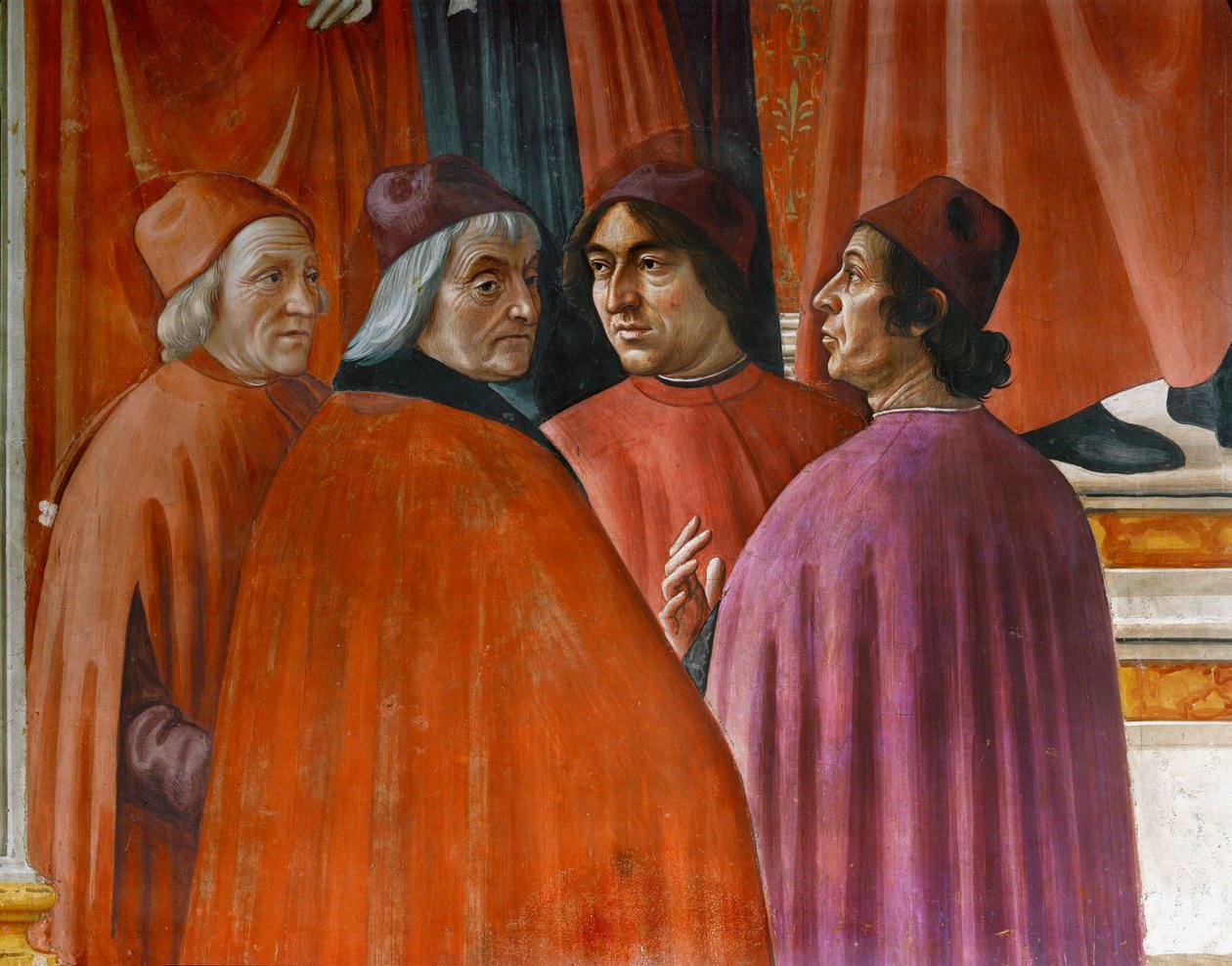 Annunciazione a Zaccaria (pittura murale) da Domenico Ghirlandaio