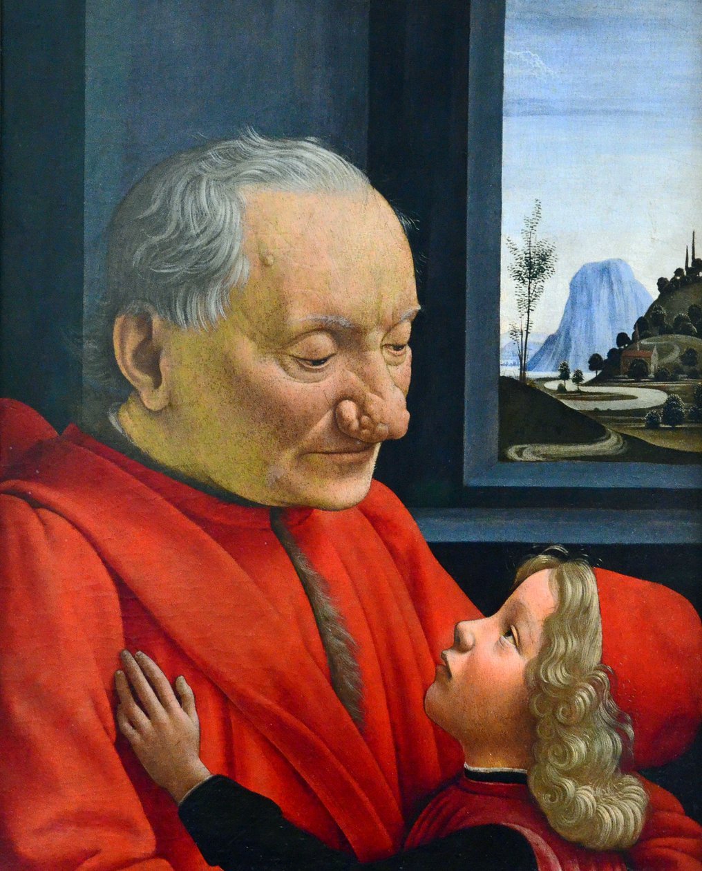 Italian: Ritratto di vecchio con nipote An Old Man and his Grandson da Domenico Ghirlandaio