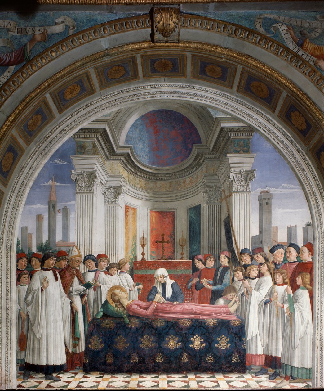 Il funerale di Santa Fina da Domenico Ghirlandaio