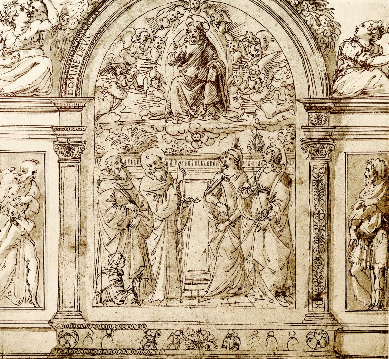 Il Salvatore benedicente tra le nuvole da Domenico Ghirlandaio