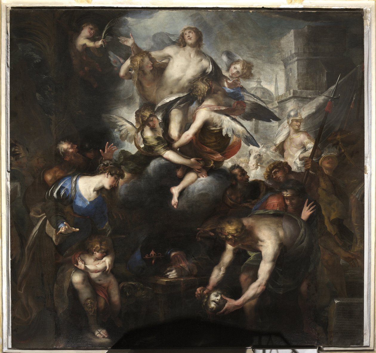 Martirio e gloria di Giacomo, figlio di Zebedeo da Domenico I Piola