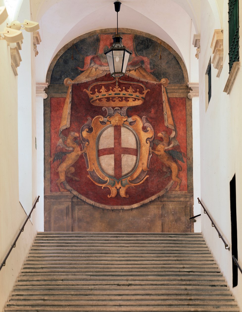 Stemma della Repubblica di Genova (affresco) da Domenico Il Sarzana Fiasella