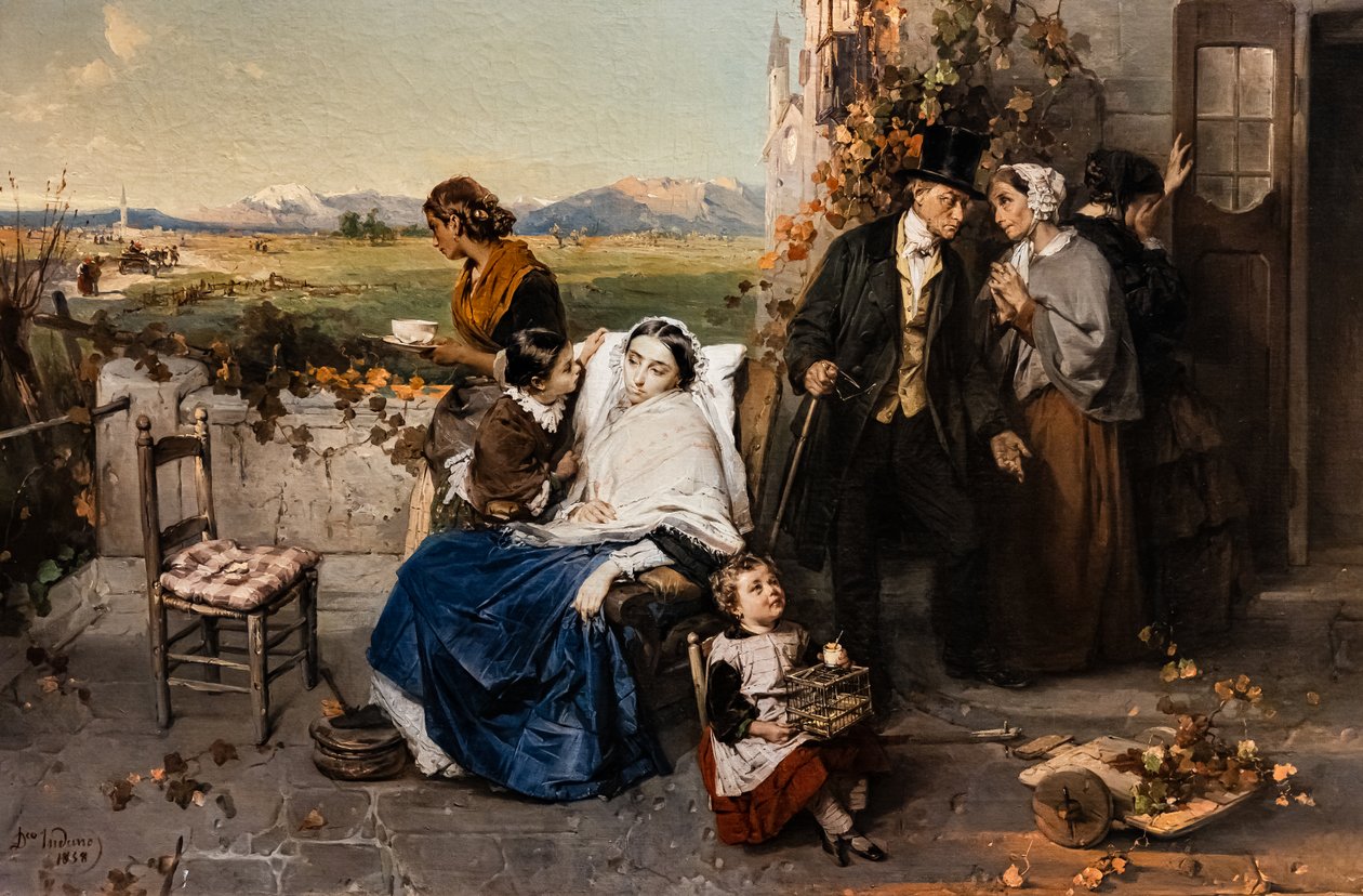 Come cadono le foglie da Domenico Induno