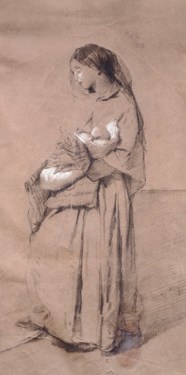 Madre abbandonata da Domenico Induno