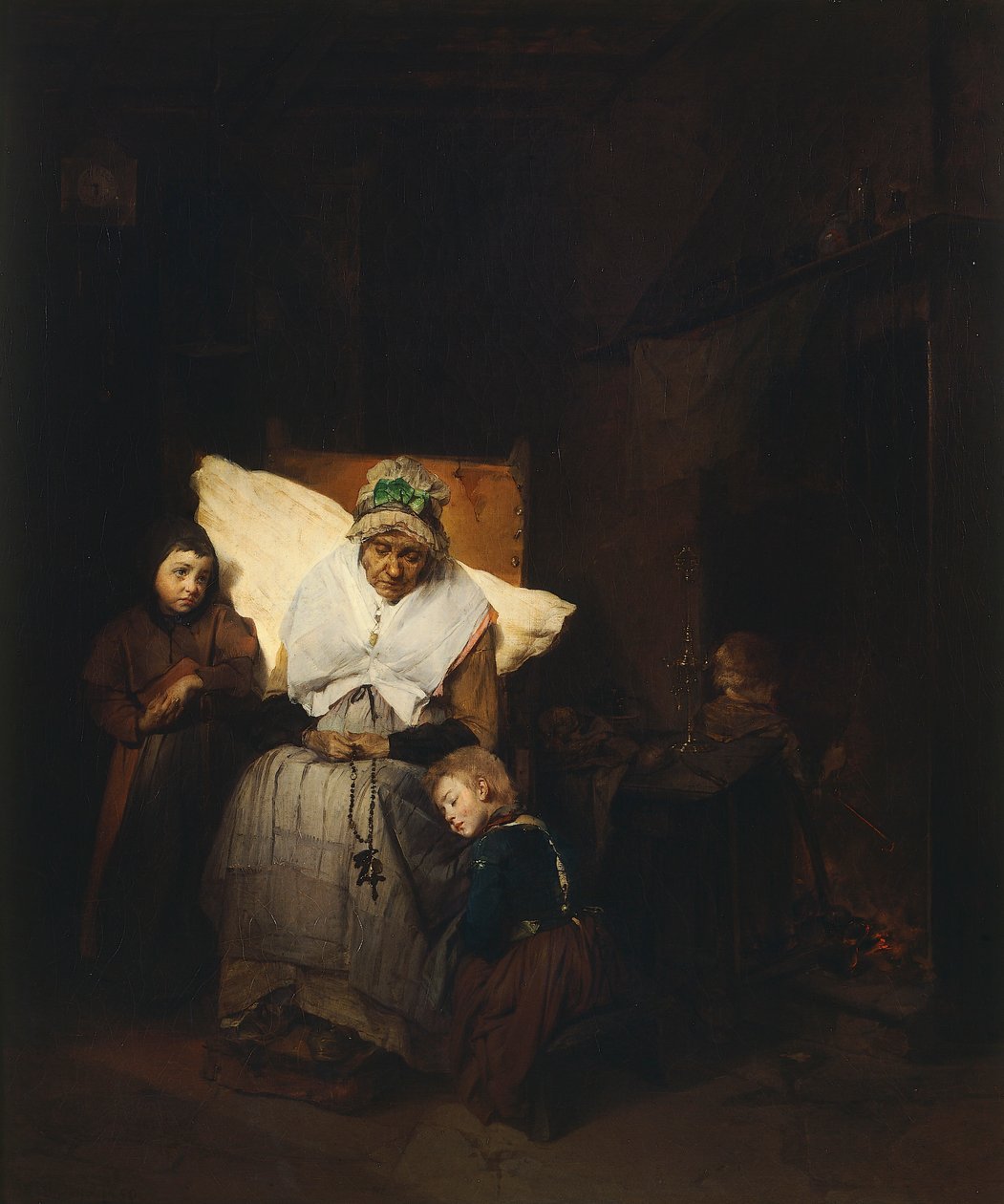 Il rosario da Domenico Induno