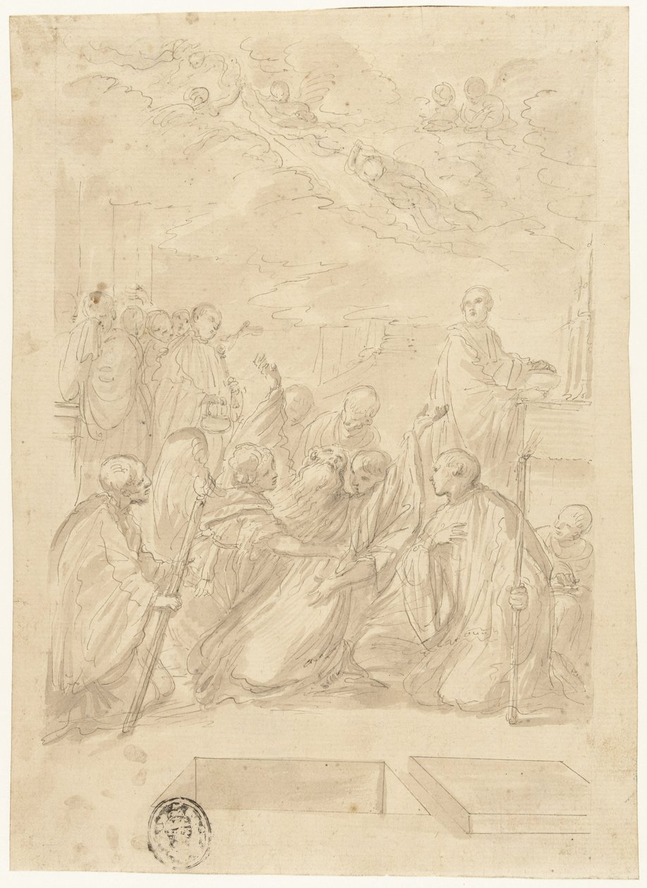 La morte di San Benedetto da Domenico Maria Canuti