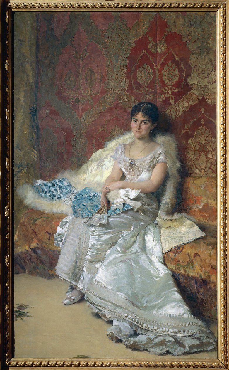 Ritratto di Mrs Theresa Oneto Maglione da Domenico Morelli