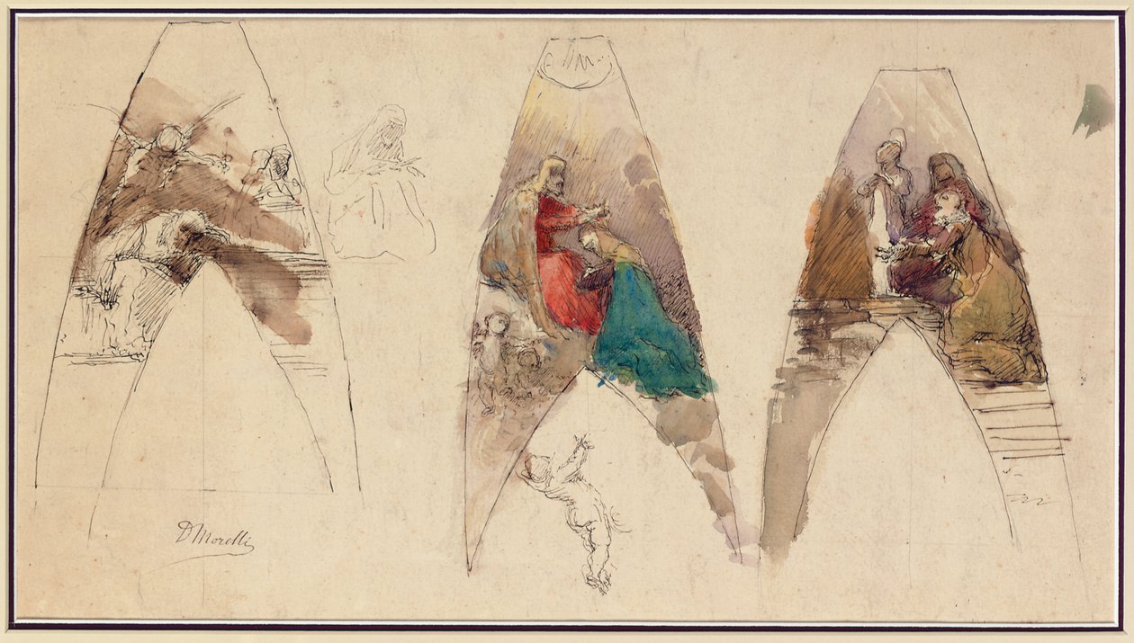 Bozzetti per un altare da Domenico Morelli