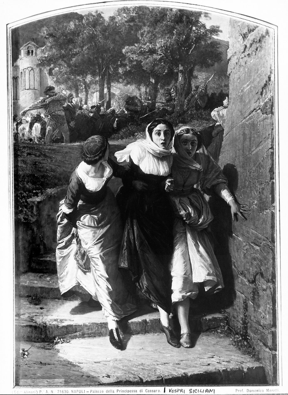 I Vespri Siciliani, 1843-1901 da Domenico Morelli