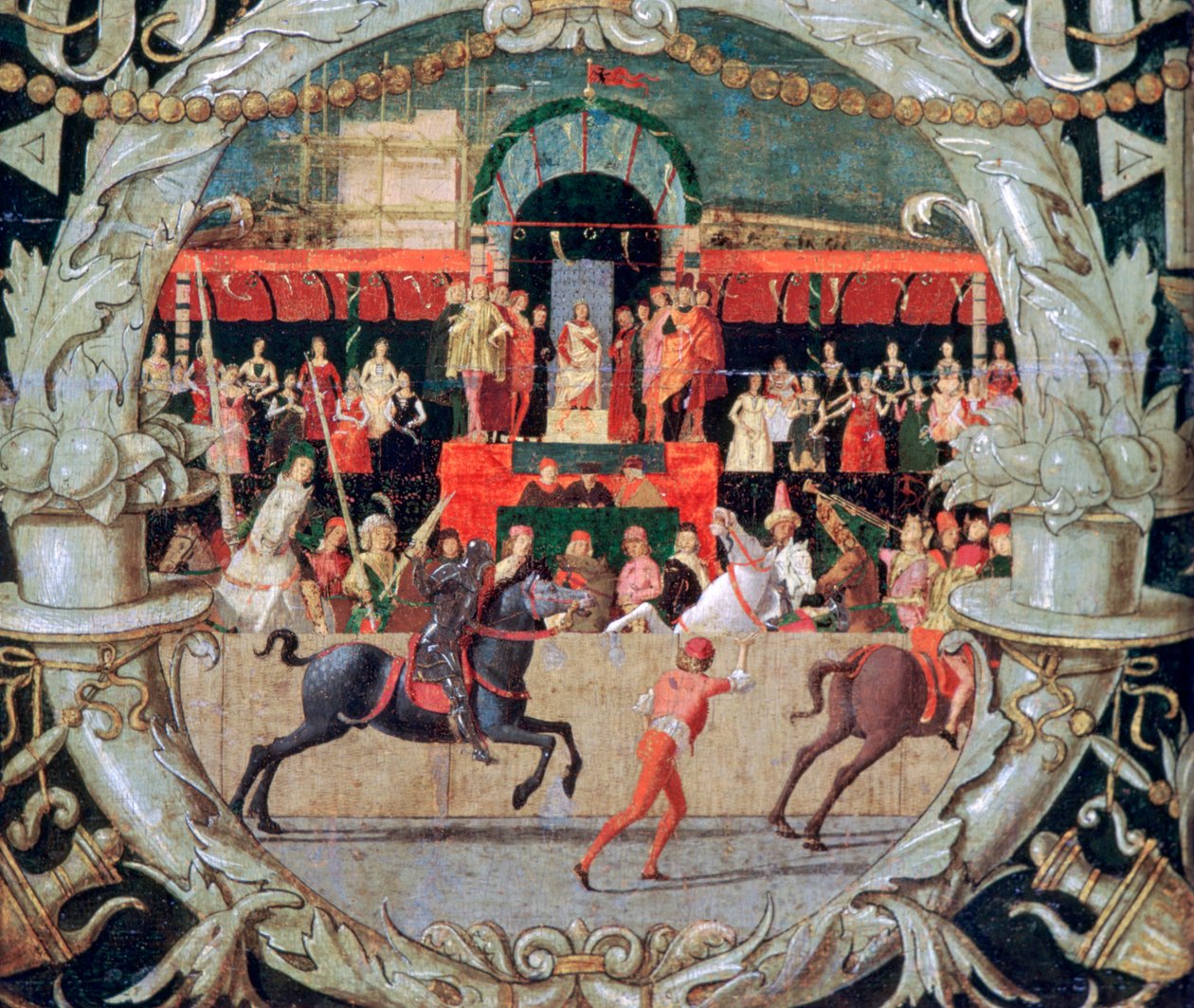 Il ratto delle Sabine prima del segnale, c1490 da Domenico Morone
