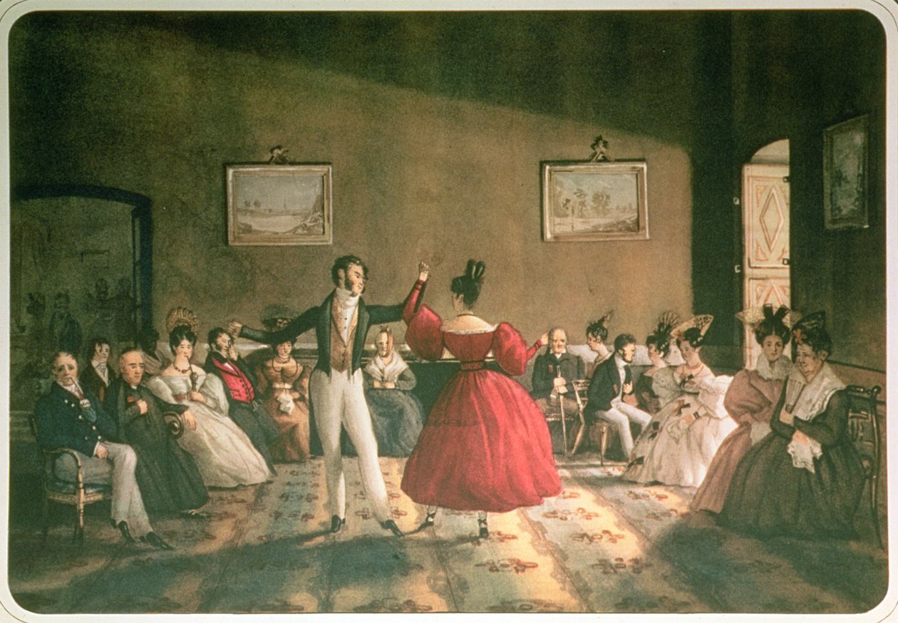 Danza in un salone a Buenos Aires, c.1831 da Domenico Pellegrini