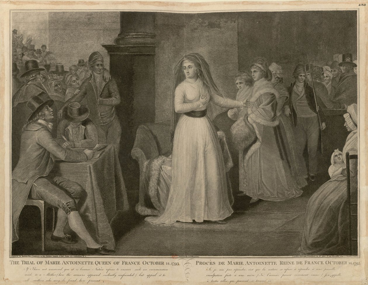 Il processo di Maria Antonietta, regina di Francia, 14 ottobre 1793 da Domenico Pellegrini