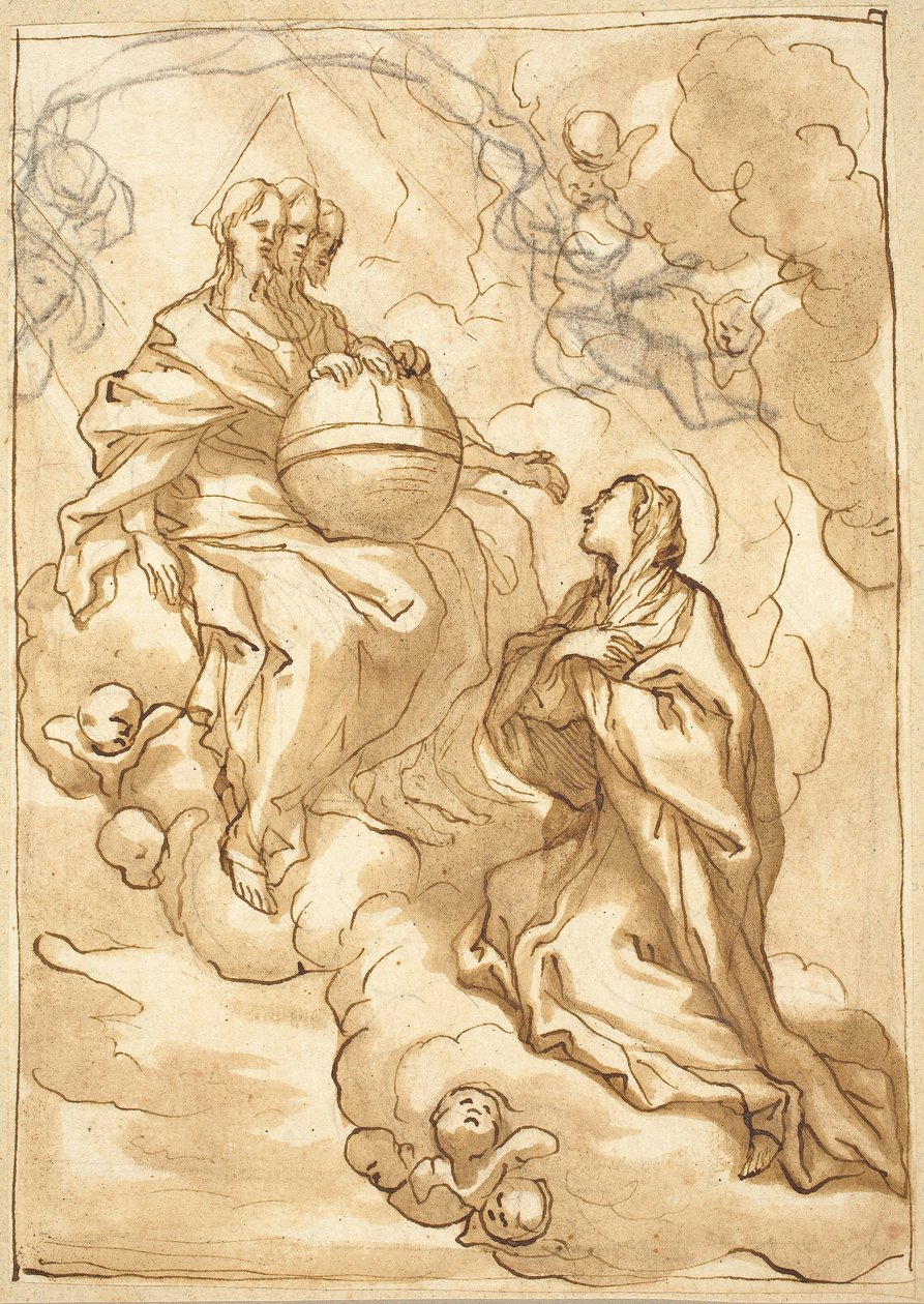 Visione della Trinità della Beata Maria Vittoria Fornari da Domenico Piola