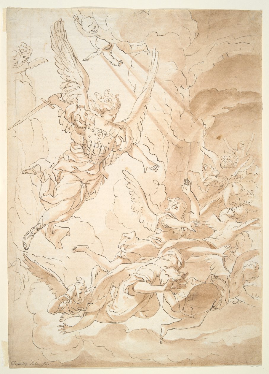 Caduta degli angeli ribelli da Domenico Piola