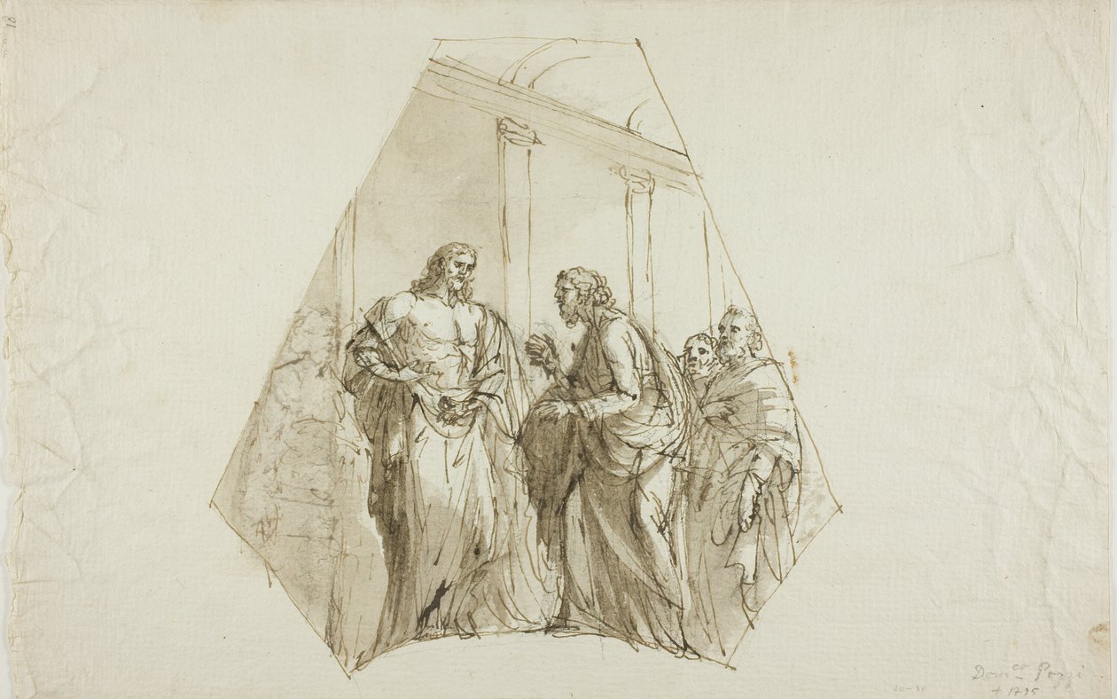 Doubting Thomas (Spandrel Design) da Domenico Pozzi