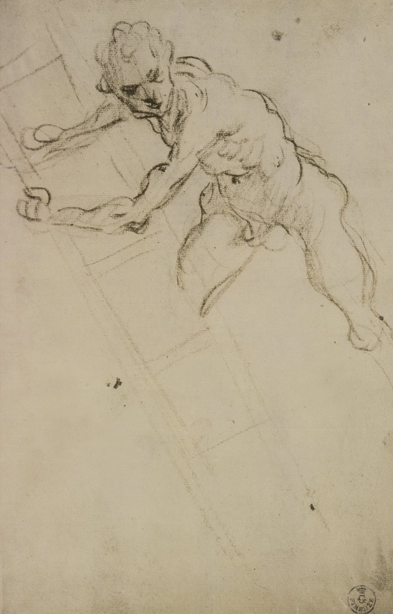 Studio di una figura per la Crocifissione da Domenico Robusti Tintoretto