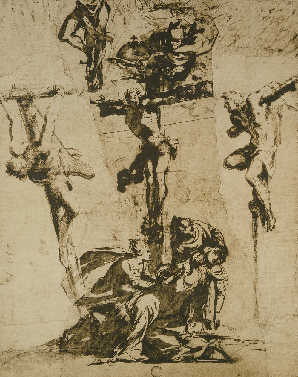 Studio della Crocifissione e della Vergine svenuta da Domenico Robusti Tintoretto