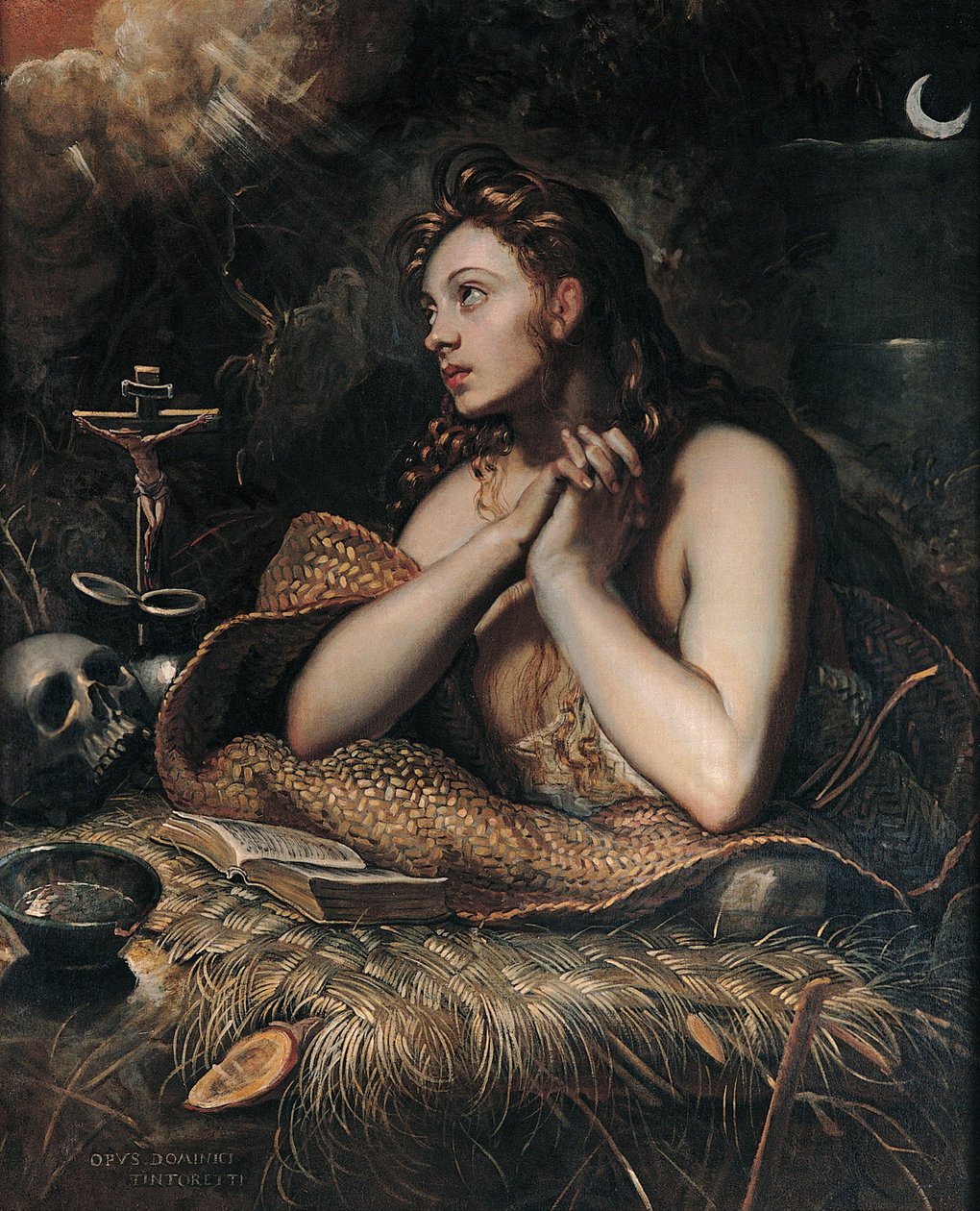La Maddalena Penitente, c.1600 da Domenico Robusti Tintoretto