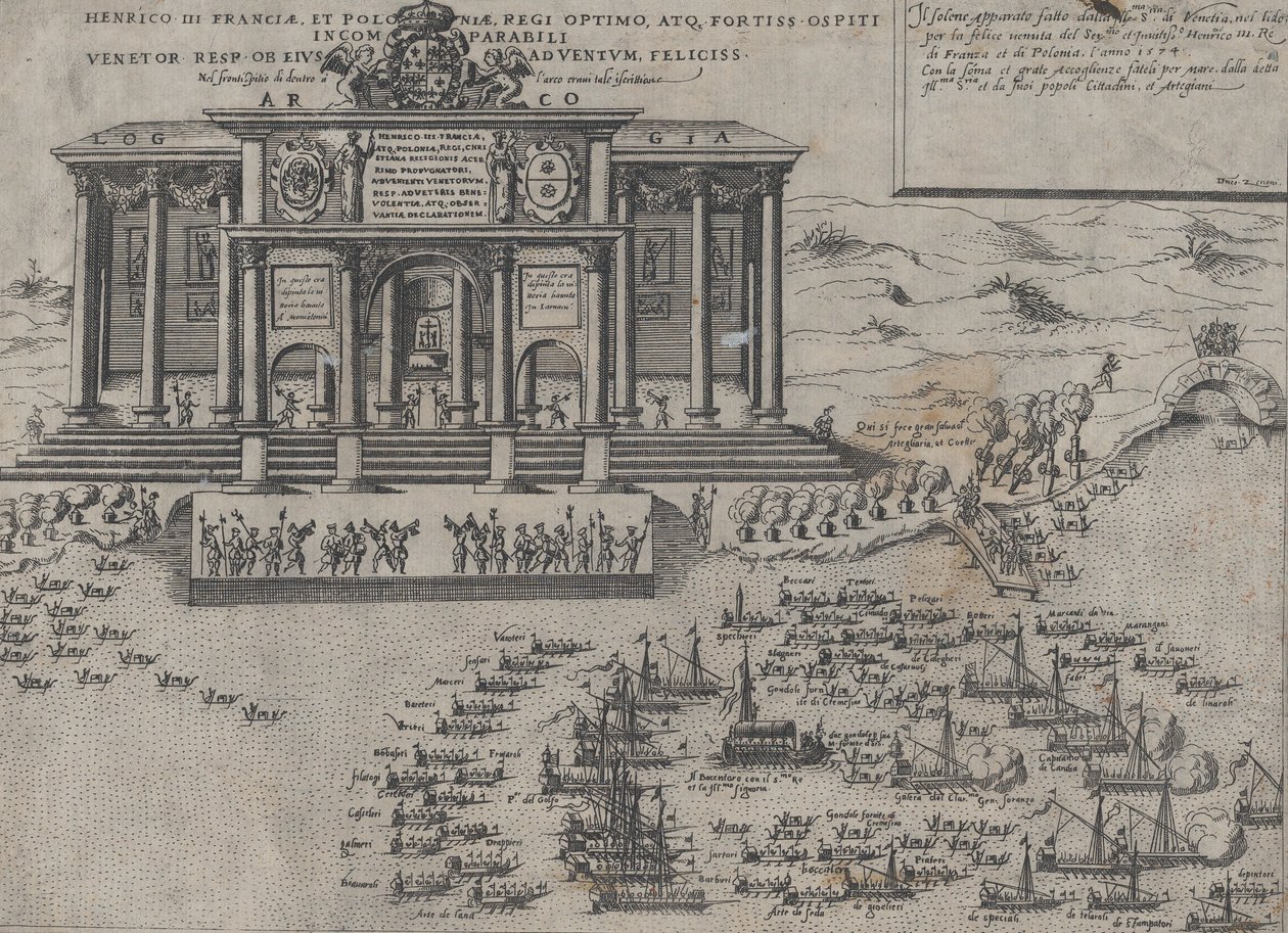 Ingresso di Enrico III, re di Francia e Polonia, a Venezia, 1574 da Domenico Zenoi