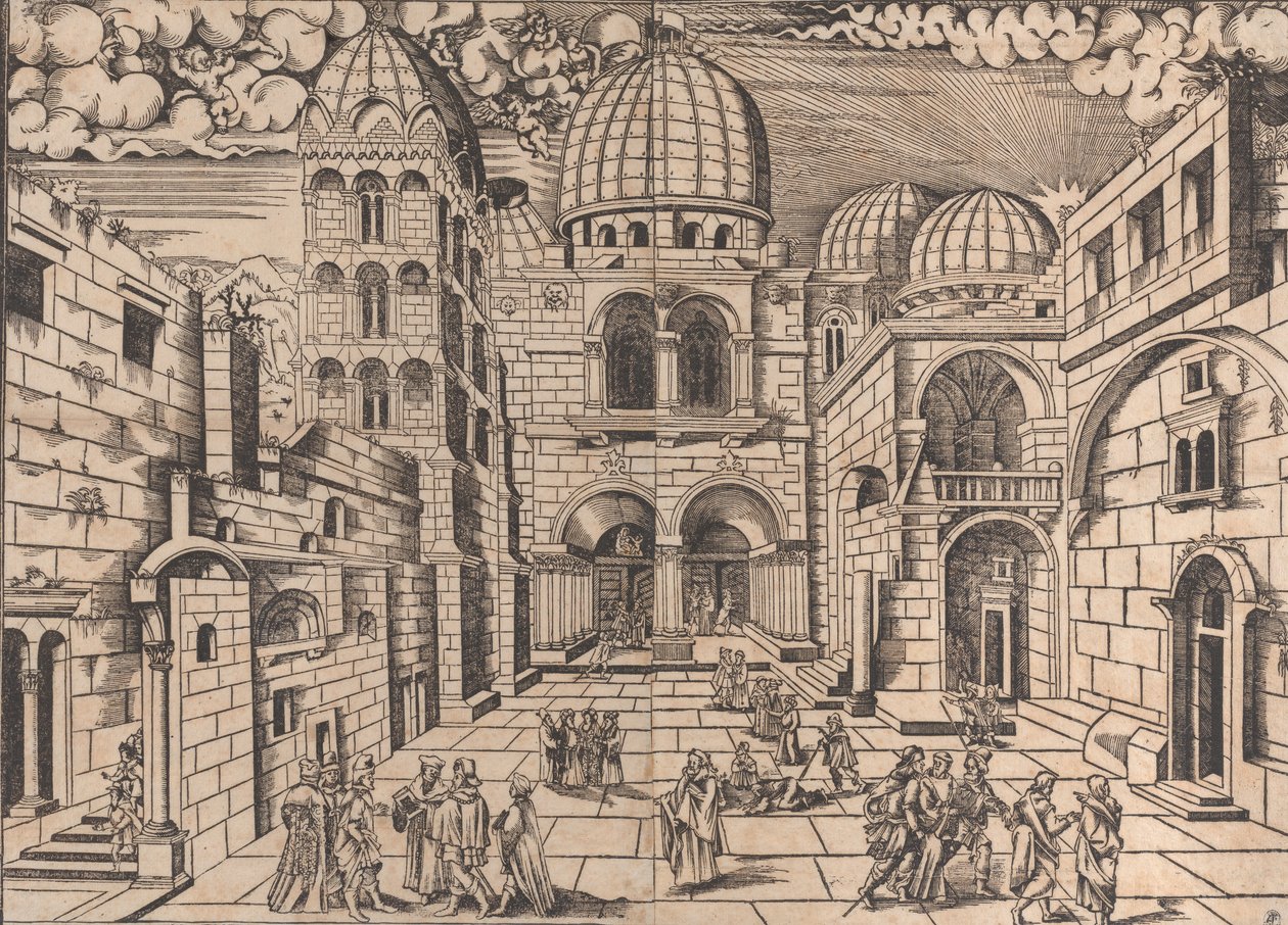 La Chiesa del Santo Sepolcro, Gerusalemme, ca. 1546 da Domenico dalle Greche