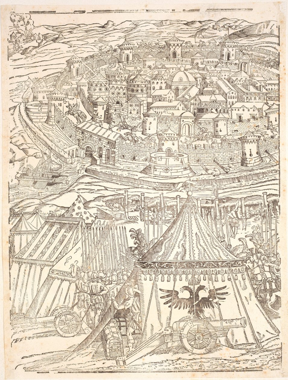 Conquista di Goleta a Tunisi da parte di Carlo V da Domenico dei Franceschi