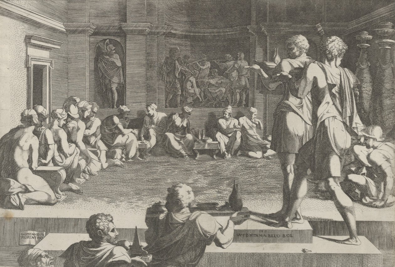 Il banchetto di Alessandro da Domenico del Barbiere