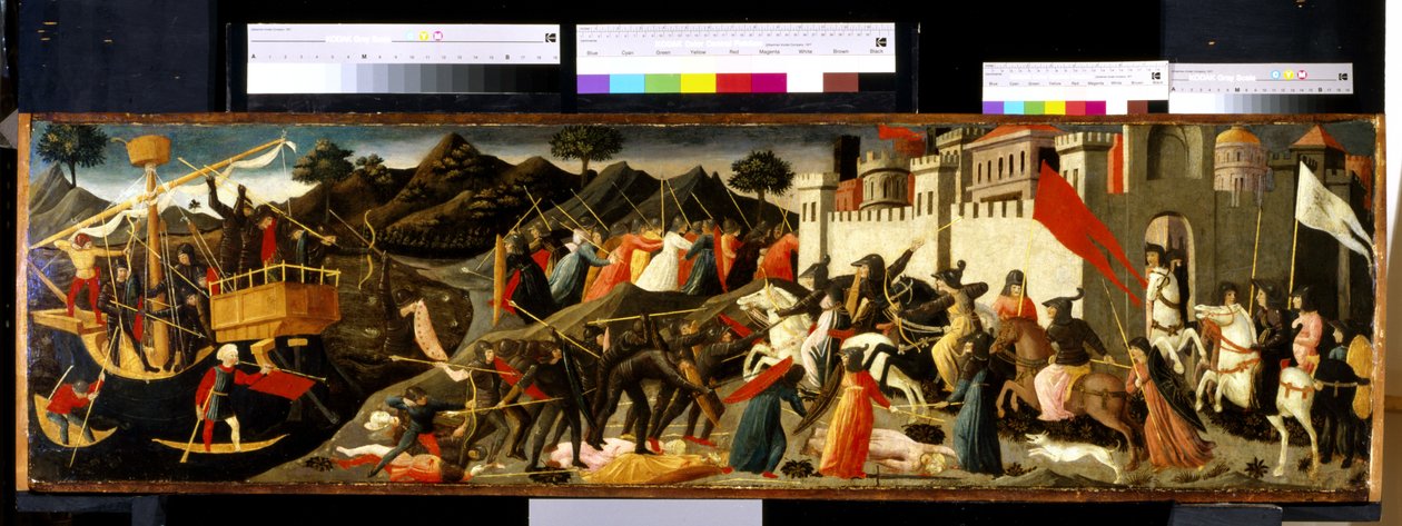 Battaglia di Camilla e Enea da Domenico di Michelino