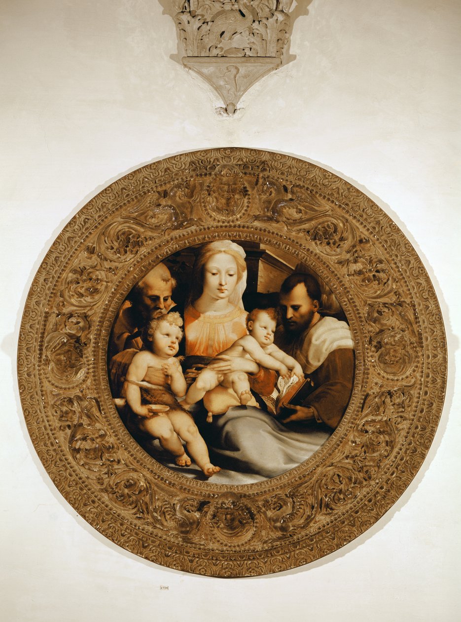La Sacra Famiglia e San Giovanni Battista da Domenico di Pace Beccafumi  