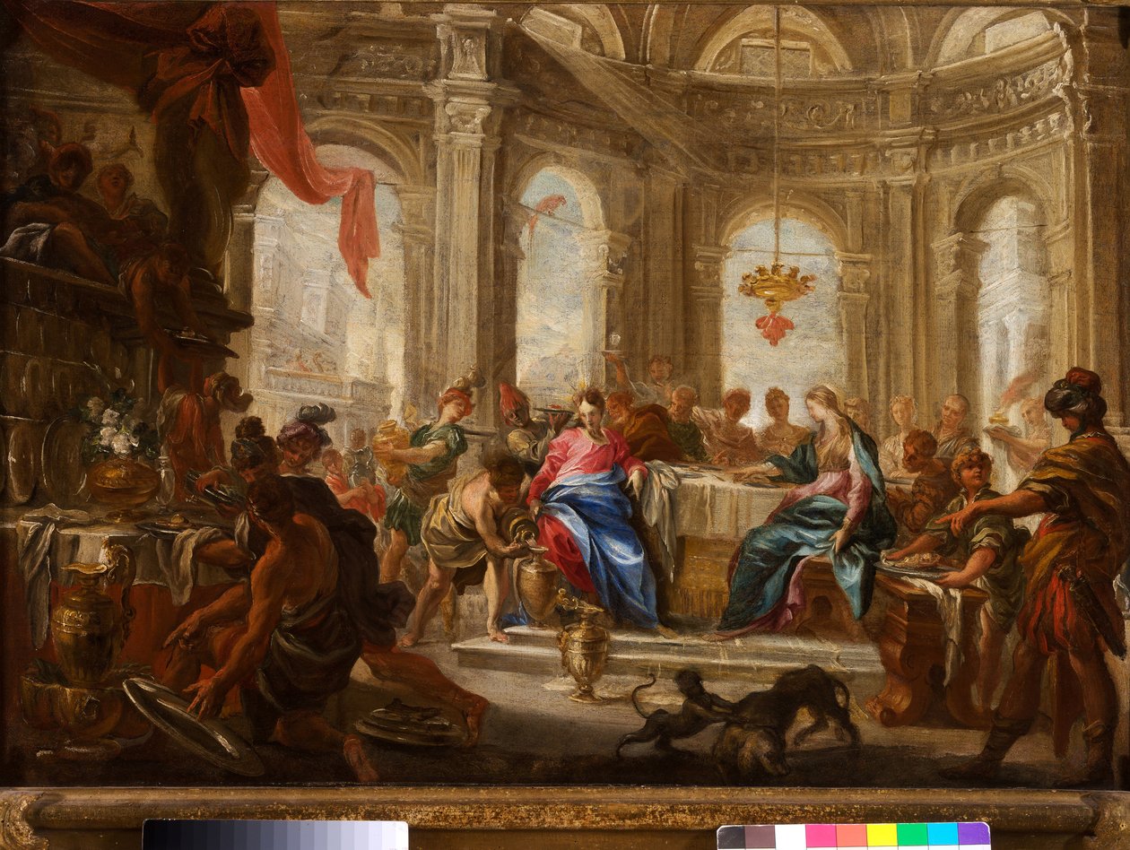 Le nozze di Cana da Domenico the Elder Piola