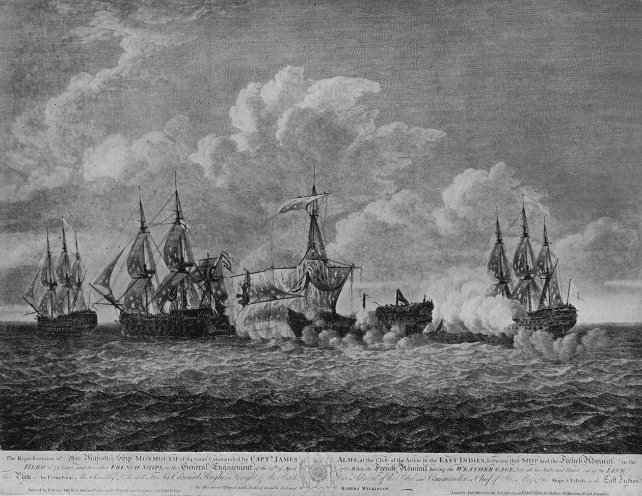 Battaglia di Providien, c1786 da Dominic Serres