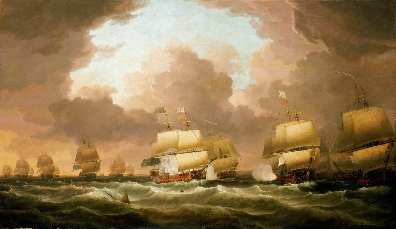 La Battaglia di Quiberon Bay, 20 novembre 1759 da Dominic Serres