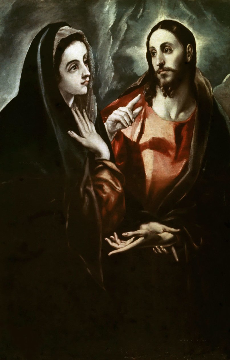 Cristo che si congeda dalla Madre da Dominico El Greco