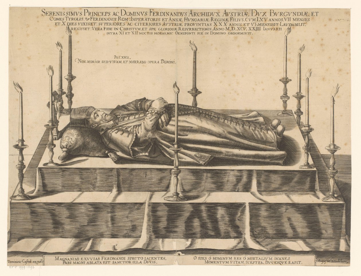 Ritratto postumo di Ferdinando II del Tirolo da Dominicus Custos (possibly)