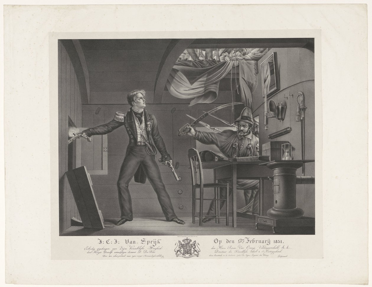 J.C.J. Van Speijk il 5 febbraio 1831 da Dominicus Franciscus du Bois