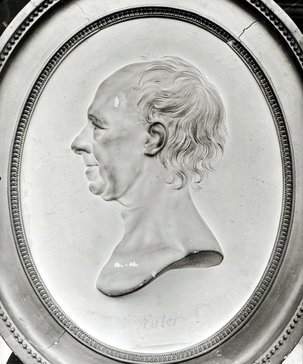Ritratto medaglione di Leonhard Euler, 1781 da Dominique Rachette