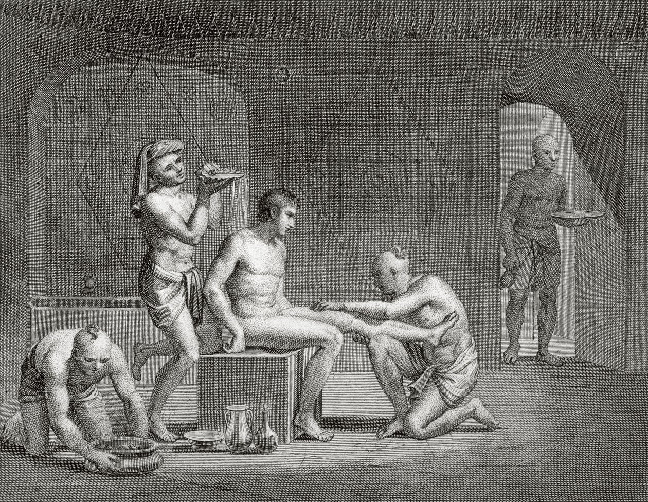 Dentro un bagno egiziano, c.1820s da Dominique Vivant Denon