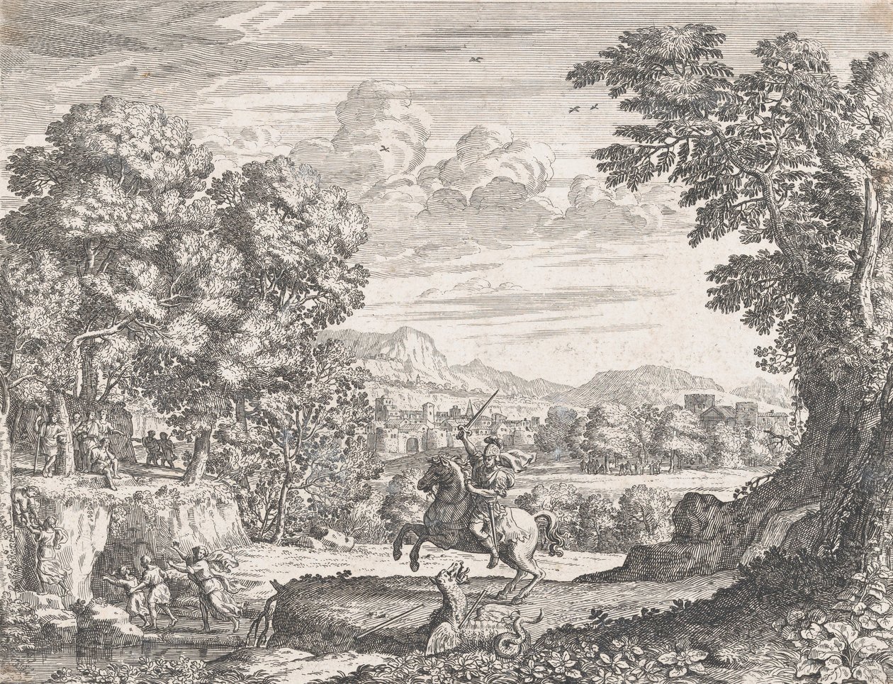 Bellerofonte che sconfigge la Chimera da Dominique Barriere