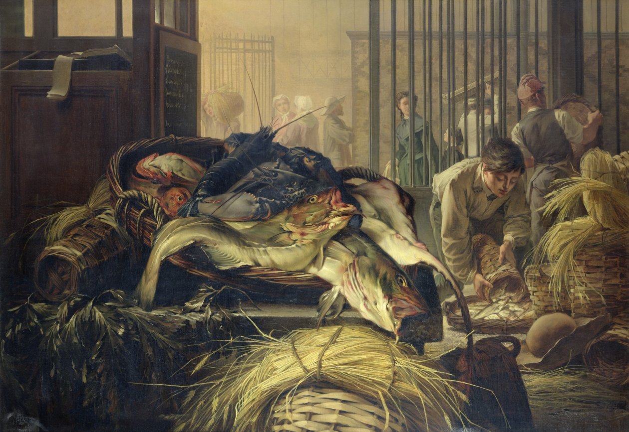 Il mercato del pesce da Dominique Henri Guifard