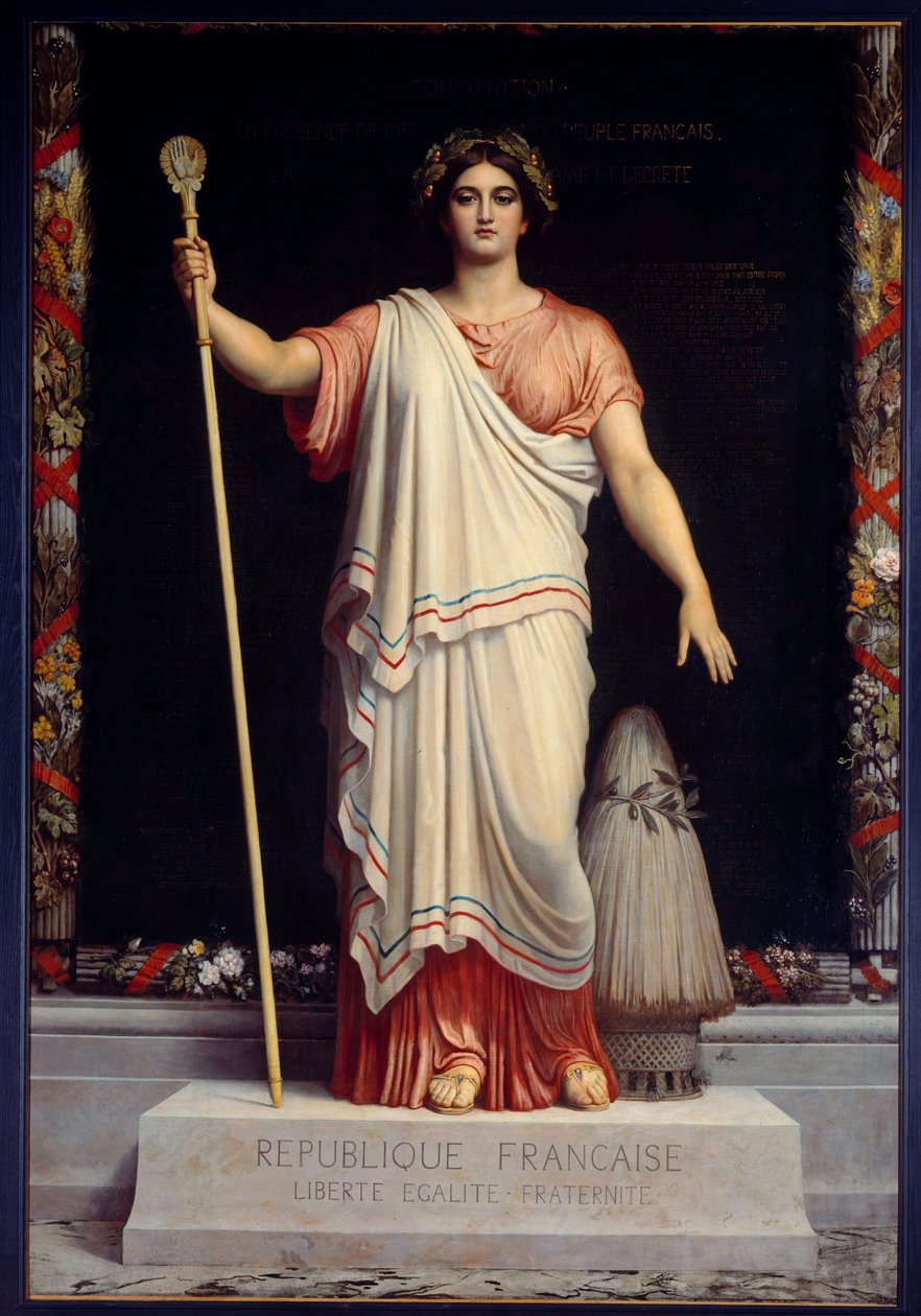 La Repubblica Allegoria della Repubblica Francese di Dominique Papety (1848) da Dominique Louis Papety