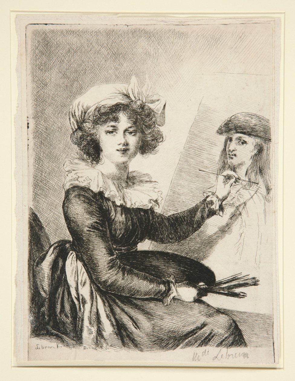 Louise-Elisabeth Vigée-Lebrun, (Mlle Lebrun), da e in controparte all