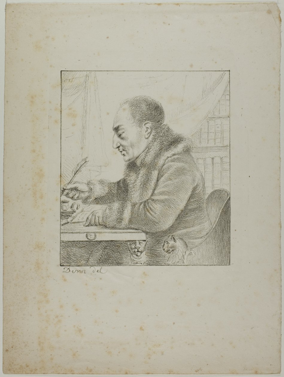 Ritratto di Volney che intinge la penna da Dominique Vivant Denon