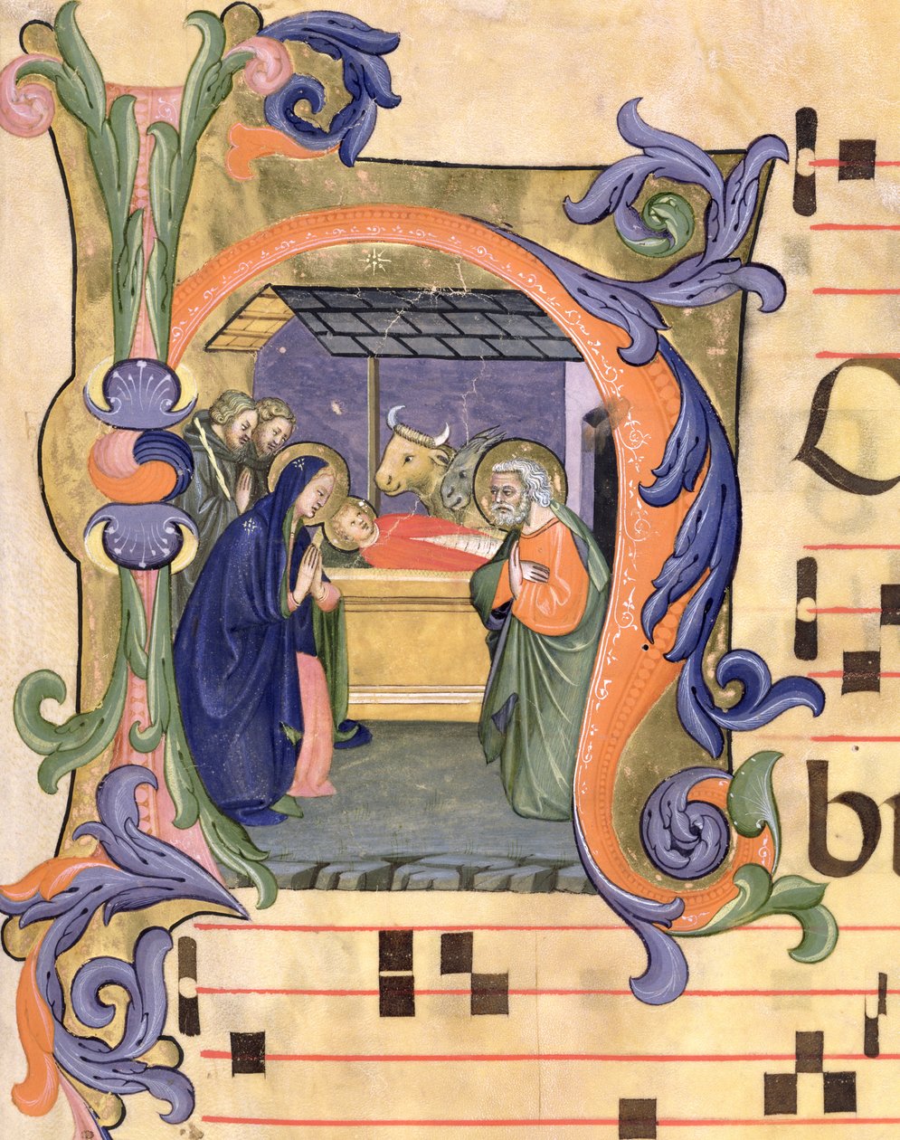 Ms 571 f.6r Iniziale istoriate 