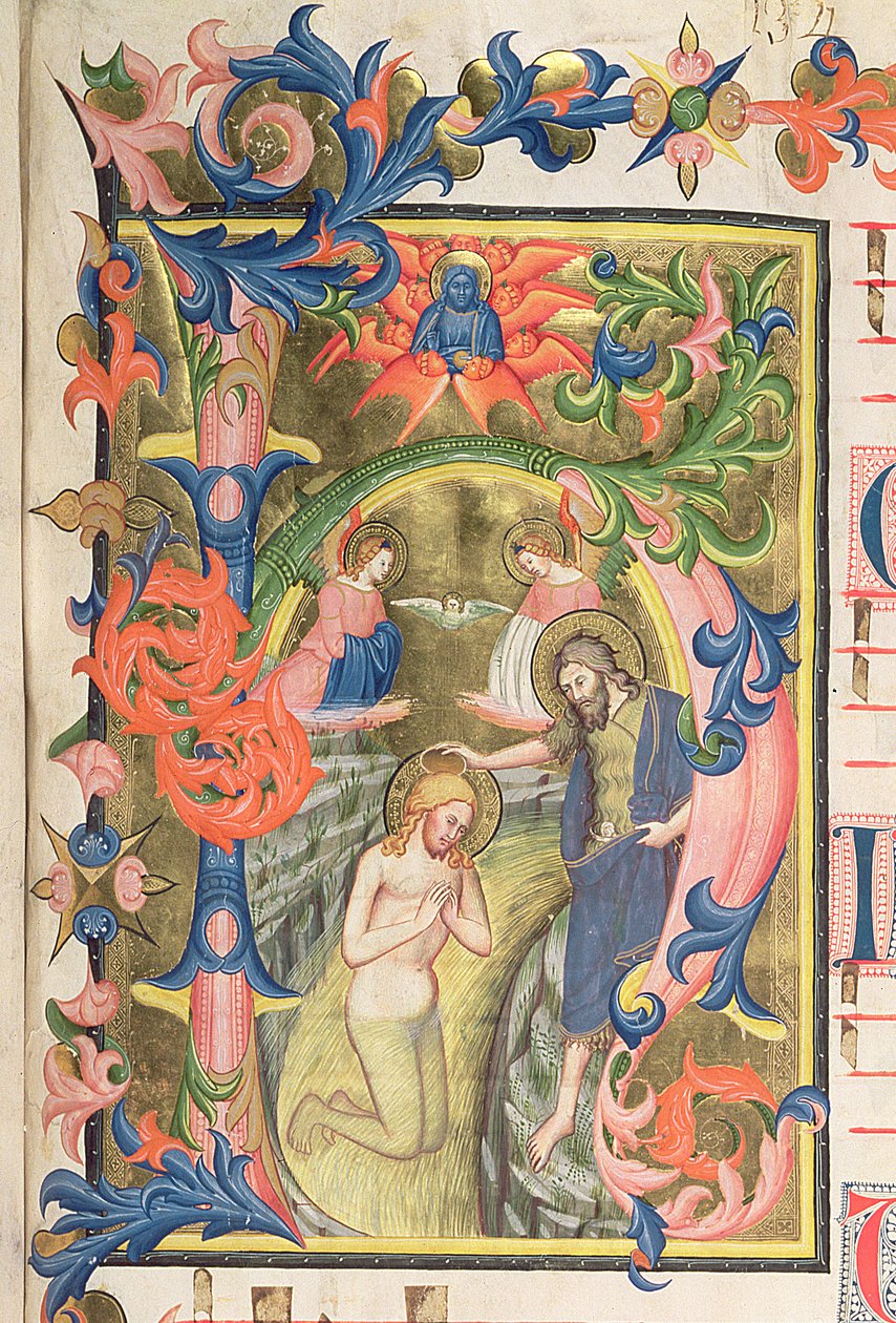 Il Battesimo di Cristo (dettaglio) da Don Simone Camaldolese